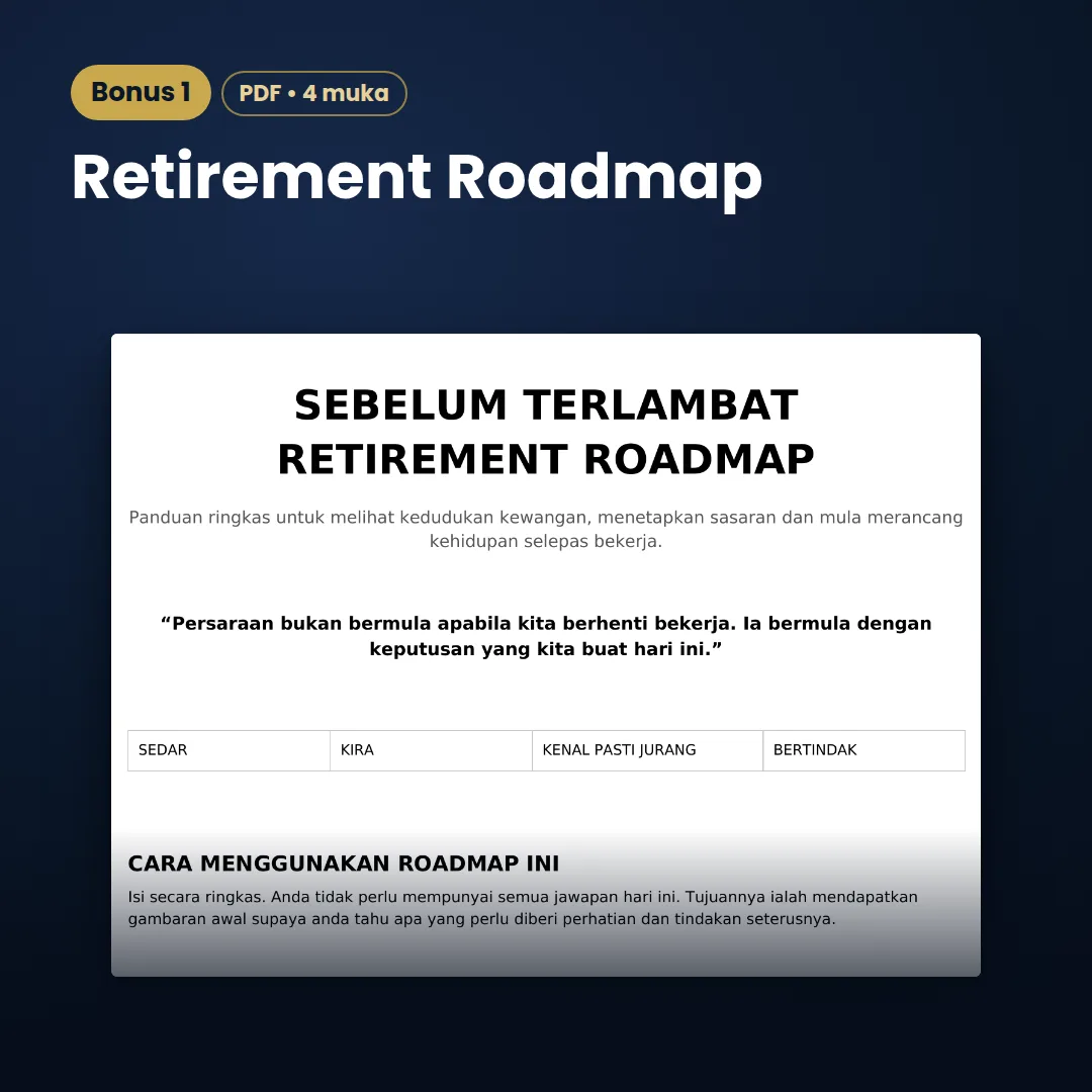 Retirement Roadmap Sebelum Terlambat (PDF)